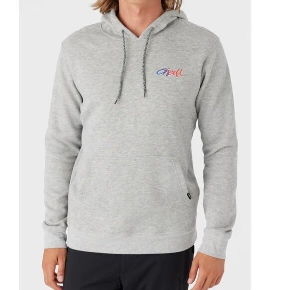 NEW! O'Neill Kegstand Pullover Grey Hooded Sweatshirt Men's Size Medium - Picture 1 of 11